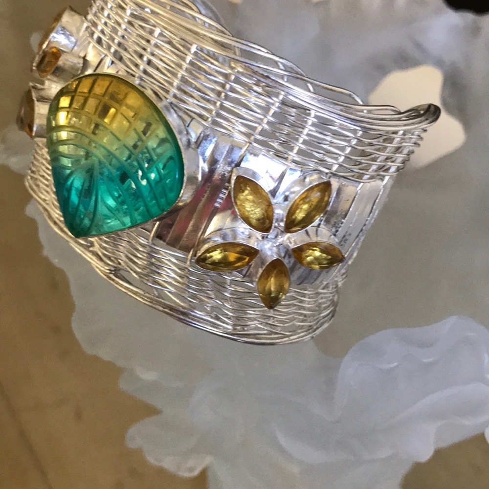 Sterling Woven Silver Cuff Bracelet